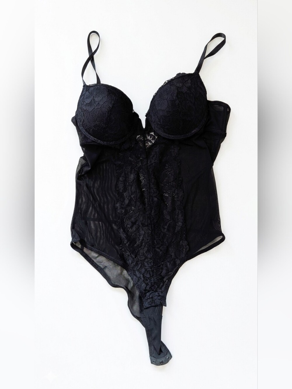 Marilyn Monroe Lace & Mesh Underwire Lingerie Bodysuit